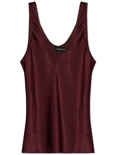 Anine Bing Lea Tank Top, Women's, Burgundy - ANINE BING - BALAAN 1