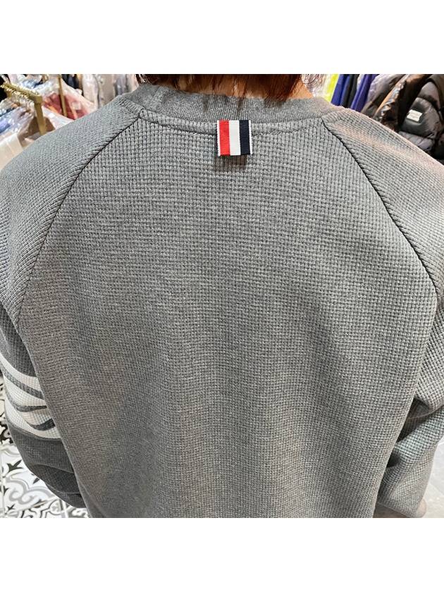 4 Bar Stripe Sweatshirt Grey - THOM BROWNE - BALAAN 8