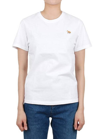 Baby Fox Patch Regular Short Sleeve T-Shirt White - MAISON KITSUNE - BALAAN 2