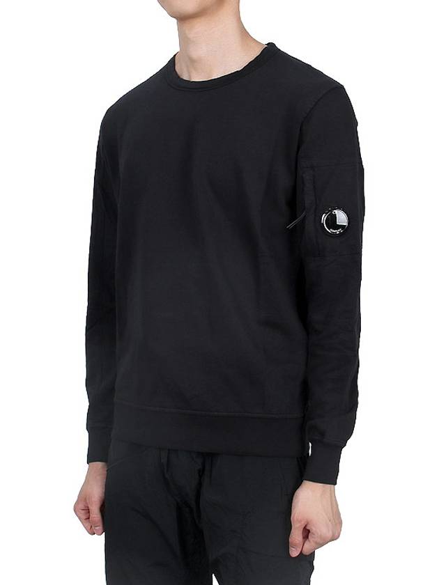 Light Fleece Sweatshirt Black - CP COMPANY - BALAAN 4