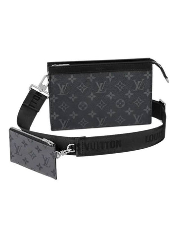 Gaston Wearable Long Wallet Black - LOUIS VUITTON - BALAAN 1