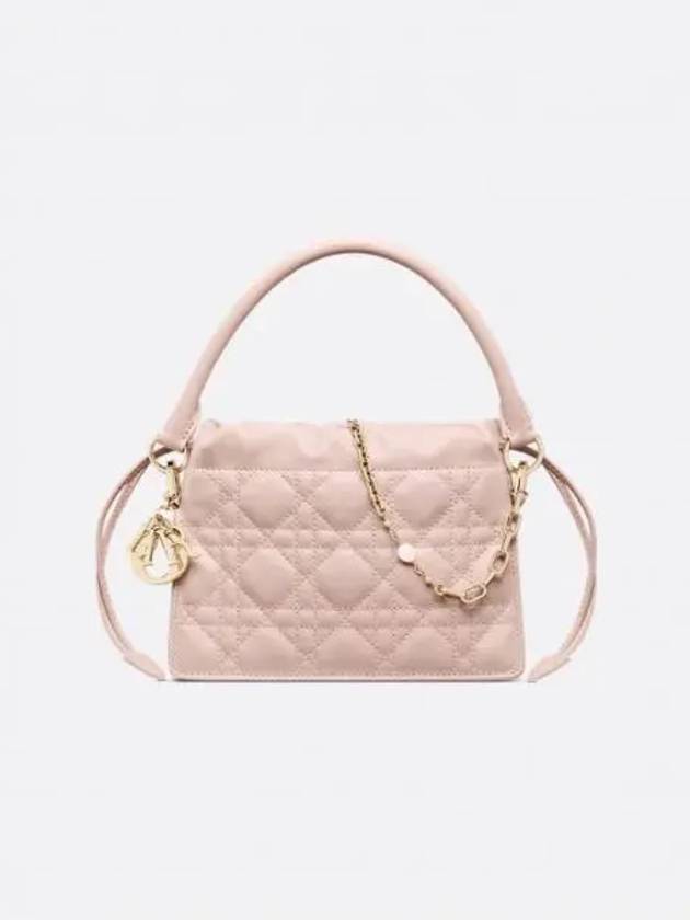 Lady Dior Milly Mini Tote Bag Pastel  Powder Pink - DIOR - BALAAN 2