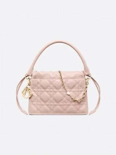 Lady Dior Milly Mini Tote Bag Pastel  Powder Pink - DIOR - BALAAN 2