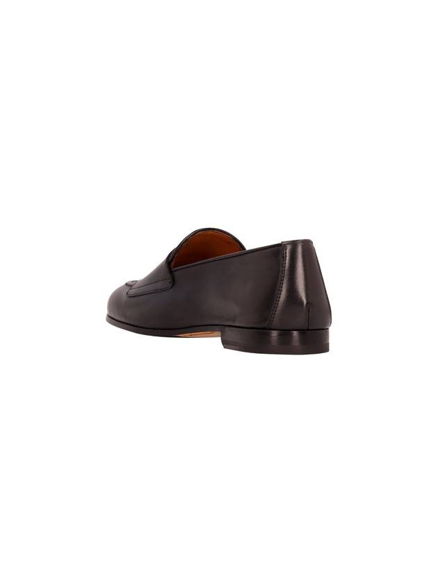 DOUBLE BUCKLE LEATHER LOAFER - DOUCAL'S - BALAAN 3