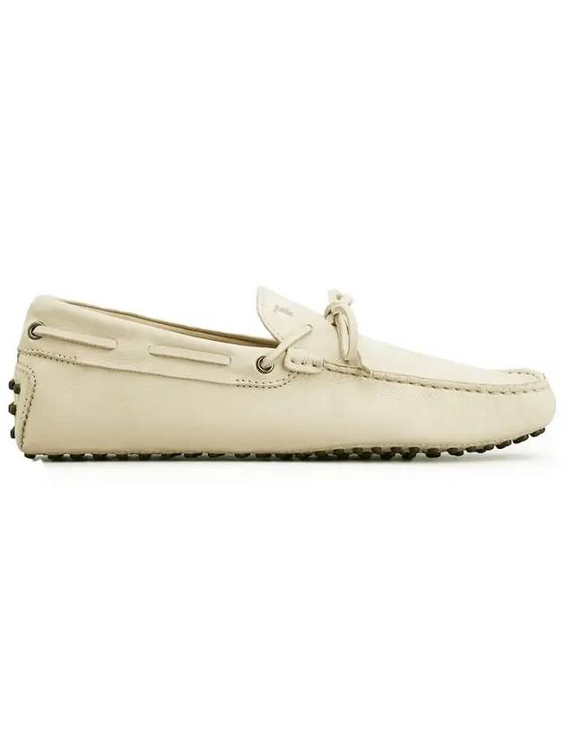 Gommino Nubuck Driving Shoes Beige - TOD'S - BALAAN.