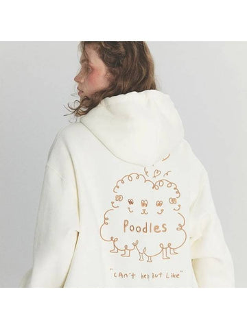 Poodles Embroidered Hoodie Cream - CPGN STUDIO - BALAAN 1