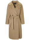 Women's Resina Wool Broadcloth Double Coat Camel - MAX MARA - BALAAN 3