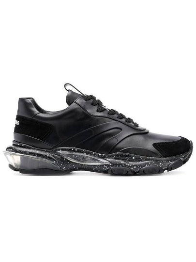 Bounce Low-Top Sneakers Black - VALENTINO - BALAAN 2