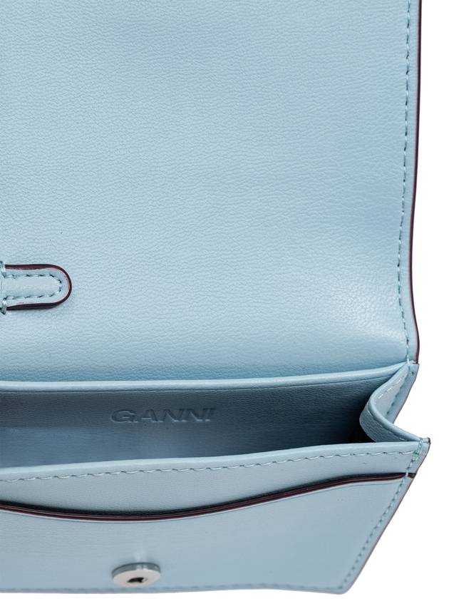 Ganni Wallet With Logo, Women's, Light Blue - GANNI - BALAAN 2