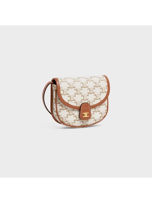 Triomphe Besace Mini Cross Bag White - CELINE - BALAAN 3