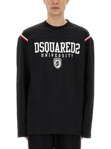 Hooded Sweatshirt S74GD1218 S24658900 BLACK - DSQUARED2 - BALAAN 1