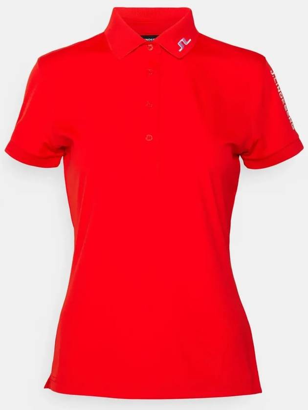 Tour Tech Short Sleeve Polo Shirt Red - J.LINDEBERG - BALAAN 3