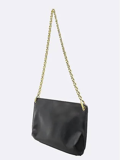 Ferragamo 21 1853 Black Leather Chain Pouch Shoulder Bag - SALVATORE FERRAGAMO - BALAAN 2