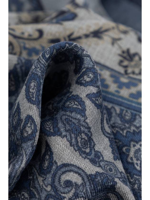 Etro Scarf With Print, Men's, Blue - ETRO - BALAAN 3