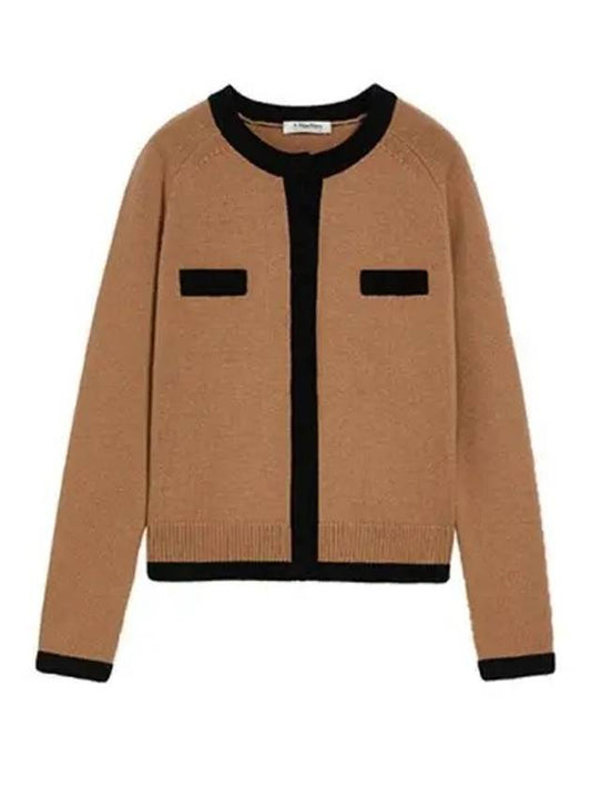 Estasi wool cardigan camel 270159 - MAX MARA - BALAAN 1