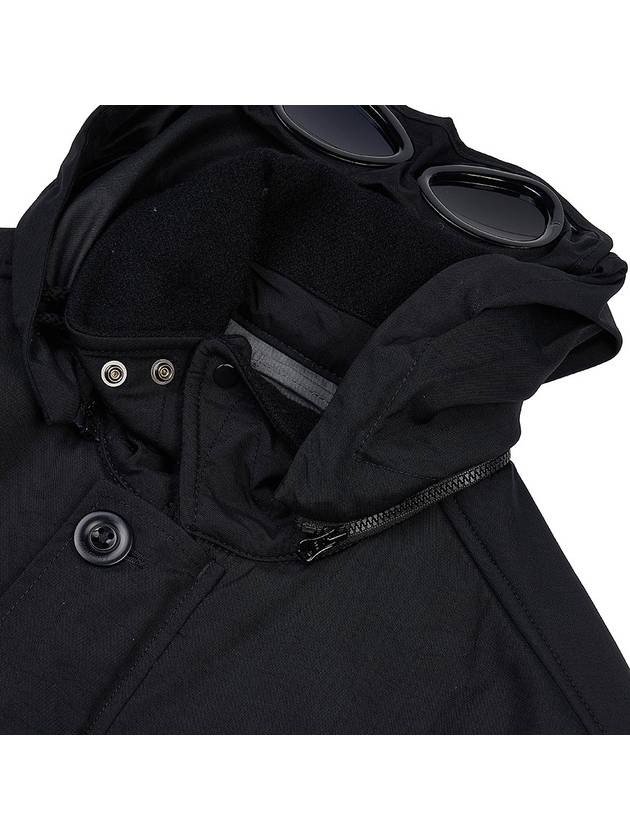 Duffel Mixed Goggle Hooded Jacket Black - CP COMPANY - BALAAN 8