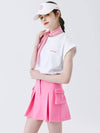 Vivid Cargo Skirt PINK - MONBIRDIE GOLF - BALAAN 5