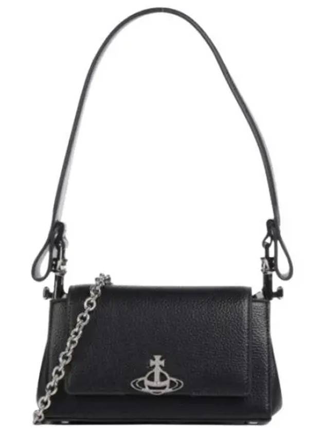 ORB Logo Shoulder Bag Black - VIVIENNE WESTWOOD - BALAAN 2