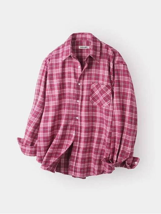 Forest Memory Check Shirt Pink - INDUST - BALAAN 1