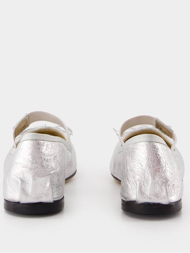 Jolie Flat Shoes - ANINE BING - Leather - Silver - ANINE BING - BALAAN 3