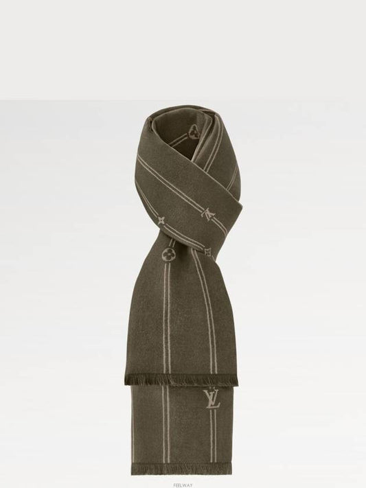 M90732 Monogram Stripe Scarf - LOUIS VUITTON - BALAAN 1