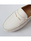 Women's Gommino Leather Driving Shoes White - TOD'S - BALAAN.