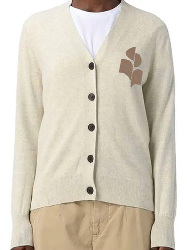 Women s Karin Logo Cardigan CA0008FA A1X05E LYCM - ISABEL MARANT - BALAAN 1