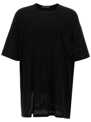 Yohji Yamamoto Raw Pocket T-Shirt - YOHJI YAMAMOTO - BALAAN 1