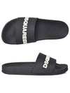 Logo Rubber Slippers Black - DSQUARED2 - BALAAN 2