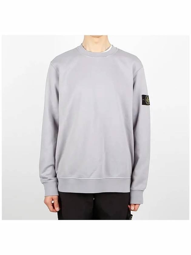 Wappen Patch Garment Dyed Sweatshirt Grey - STONE ISLAND - BALAAN 3