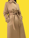 Bcollag Belted Double Coat Camel - MAX MARA - BALAAN 9