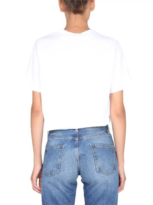 Chest ORB Logo Short Sleeve T-Shirt White - VIVIENNE WESTWOOD - BALAAN 4