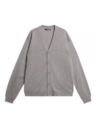 Lucas Merino Wool Knit Cardigan Grey - J.LINDEBERG - BALAAN 2