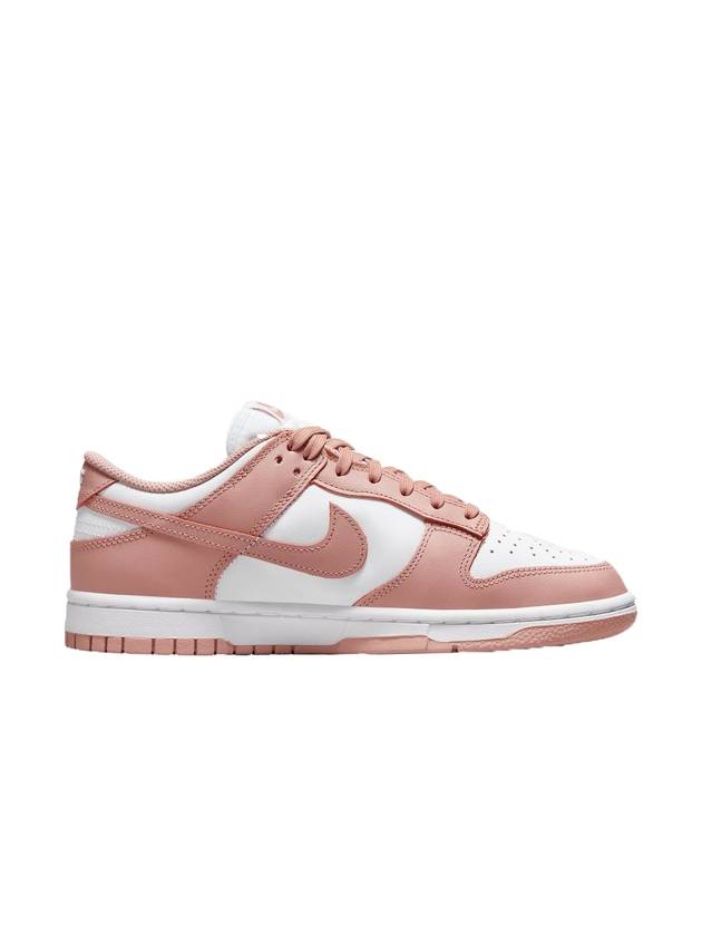 Women's Dunk Low Top Sneakers Rose Whisper - NIKE - BALAAN 1