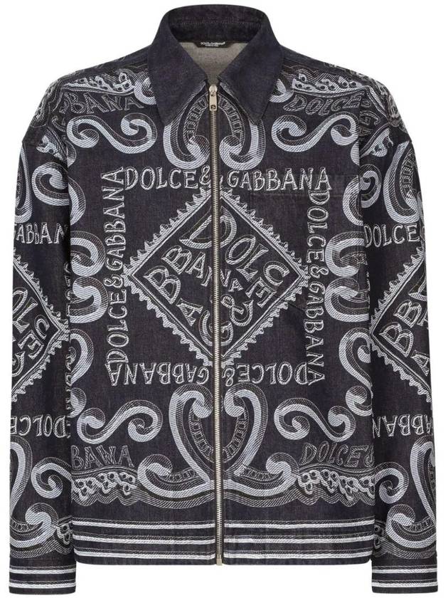 logo print shirt jacket G9AUMDG8KM5 - DOLCE&GABBANA - BALAAN 1