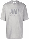 Logo Overfit Short Sleeve T-Shirt Grey - AMI - BALAAN 2