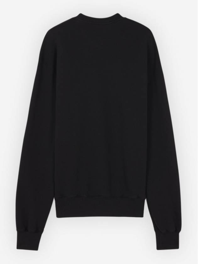 Bold Fox Head Cotton Sweatshirt Black - MAISON KITSUNE - BALAAN 3