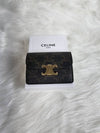 Triomphe Canvas Flap Card Wallet Tan - CELINE - BALAAN 3