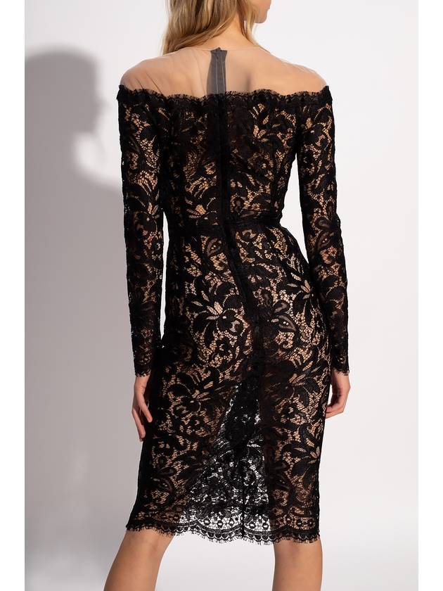 Lace Midi Dress Black - DOLCE&GABBANA - BALAAN 5