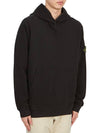 Compass Logo Patch Hoodie Black - STONE ISLAND - BALAAN 4