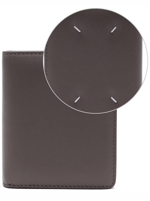 Four Stitch Leather Half Wallet Grey - MAISON MARGIELA - BALAAN 3