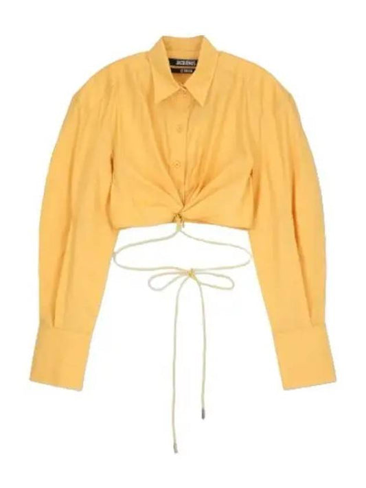 Jacquemus La Chemise Flidao Shirt Light Yellow - JACQUEMUS - BALAAN 1