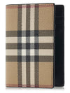 Vintage Check Leather Half Wallet Beige - BURBERRY - BALAAN 2