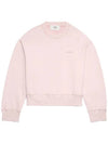 Embroided Logo Sweatshirt Pink - AMI - BALAAN 3