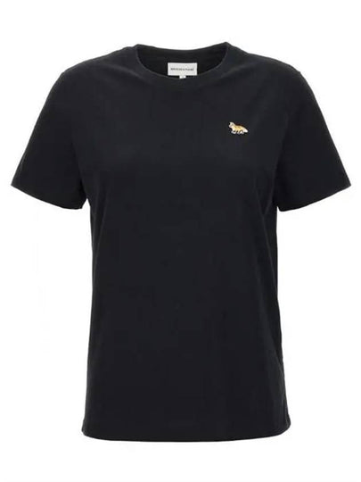 Baby Fox Patch Regular Short Sleeve T-Shirt Black - MAISON KITSUNE - BALAAN 2