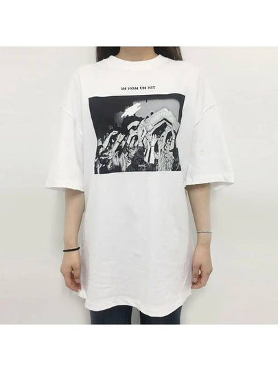 SS Wave T Shirt White NUS19220 001 - IH NOM UH NIT - BALAAN 2