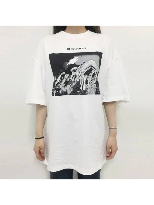 SS Wave TShirt White - IH NOM UH NIT - BALAAN 1