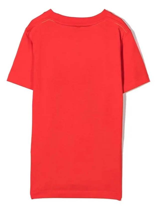 Kids Logo Print T Shirt Red 8Q8RC1 Z0168 414 - STELLA MCCARTNEY - BALAAN 3