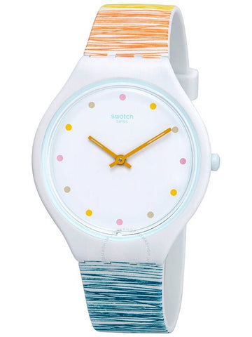 Swatch Skinesquisse White Dial Ladies Watch SVOW103 - SWATCH - BALAAN 1