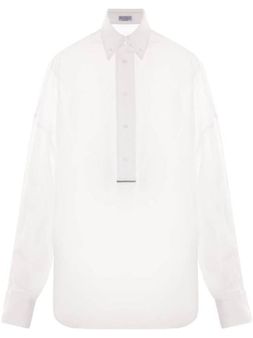 Brunello Cucinelli Shirts White - BRUNELLO CUCINELLI - BALAAN 1